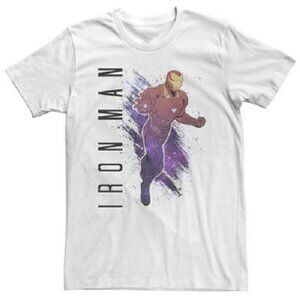 MARVEL Avengers Endgame IRON MAN White 2XL T-Shirt Chest: 52" Beefy-T NEW XXL